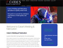 Tablet Screenshot of catoesweldingfabrication.com